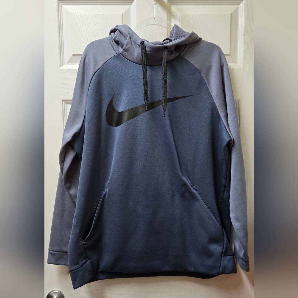Nike Men's Blue /Slate Blue Dri-fit Hoodie Performance Fleece Size XL